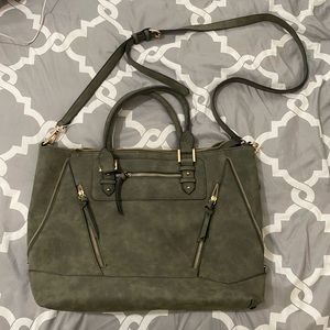 Large Olive Green Purse or Bookbag